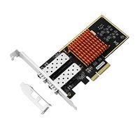 Zunedhys PCIE Tarjeta de red de fibra óptica Gigabit de doble puerto PCIE tarjeta de red PCIE Gigabit compatible SFP PCIE /X4X8/X16