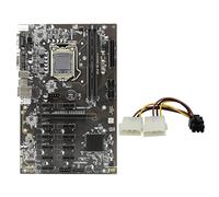 Zunedhys Placa base B250 BTC Mining 12 PCIE Ranura gráfica LGA 1151 DDR4 16G RAM SATA3.0 línea de suministro de 6 a doble 4