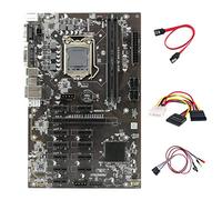 Zunedhys Placa base B250 BTC Mining cable de interruptor luz, cable de 4 a SATA, cable SATA, ranura para tarjeta gráfica LGA 1151