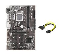 Zunedhys Placa base B250B ETH Mining + cable SATA de 15 a 6 LGA1151 DDR4 12 x ranura para tarjeta gráfica MSATA para minería BTC