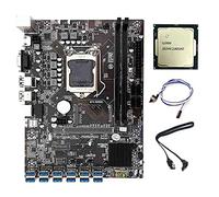 Zunedhys Placa base B250C BTC Mining 12 USB 3.0 a PCIE+G3900 CPU+cable de conmutador+línea LGA1151 DDR4 RAM SATA3.0+MSATA ETH