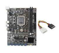 Zunedhys Placa base de minería B250C cable IDE a SATA de 4 12 PCIE a USB 3.0 ranura GPU LGA1151 compatible DDR4 RAM
