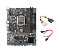 Zunedhys Placa base de minería B250C cable IDE a SATA de 4 + cable SATA 12 PCIE a USB 3.0 ranura GPU LGA1151 compatible DDR4 RAM