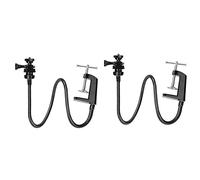 Zunedhys - Soporte para cámara web, 2 unidades, soporte de cámara mejorado, brazo flexible de cisne y abrazadera, traje para cámara web C920, C922, C930