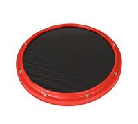 Zunedhys Tambor de fibra de carbono de 10 pulgadas, entrenamiento de práctica para instrumentos de percusión, accesorios de piezas, color rojo