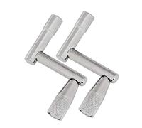 Zunedhys Tambor universal afinador de llaves de tambor metal mantenimiento accesorios kit de llaves paquete de 2 unidades