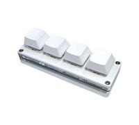 Zunedhys Teclado de programación de 4 teclas, teclado OSU, teclado de programable, teclado macro mecánico, interruptor azul