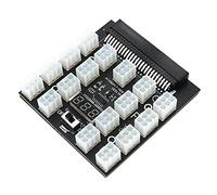 Zunedhys Versión actualizada ATX 17X6Pin Fuente Breakout Board Adaptador Convertidor 12V 120Amp/2400W para BTC Mining