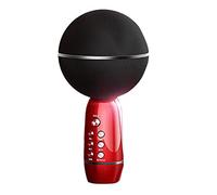 Zunedhys Ys08 - Micrófono inalámbrico National K Song Artifact para el hogar, micrófono para niños, audio integrado Ktv rojo