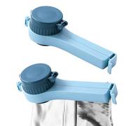 Zunetsutock - 2 clips para bolsas de almacenamiento de alimentos, selladores de abrazadera de boquilla, herramienta de vertido reutilizable, granos, aperitivos, azúcar, café, polvo, cereales, harina
