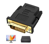 Zunetsutock Cable adaptador HD a DVI, convertidor de video de alta resolución, adaptador de puerto de pantalla, conector de transmisión de señal fiable para monitores, computadoras, escritorios
