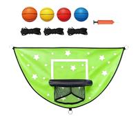 Zunetsutock Cesta de baloncesto para trampolín de exterior | Juego para aplastar y rebotar para niños, juego de trampolín para canasta, para interiores, patio, ejercicio, y jardín de