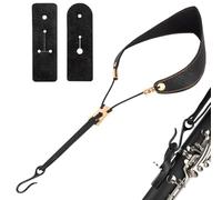 Zunetsutock Correa de saxofón ajustable - Arnés de cuello duradero para instrumentos tenor y bajo, ajuste cómodo para un juego prolongado | para niñas principiantes Práctica musical Performance