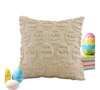 Zunetsutock Fundas de cojín de Pascua - Juego de fundas de almohada decorativas con resorte, de cojín con huevos de Pascua | Para el hogar, salón, granja, silla, aula, oficina, do