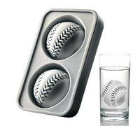 Zunetsutock Ice Ball Molds Whiskey - Flexible silicona 3D Baseball Tray | Built In Funnel Easy Filling, Fun Shaped s Cócteles, Brandy Beverages Freezer, Use at Home Party or Bar