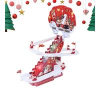 Zunetsutock Juguete De Papá Noel Que - Muñeco Eléctrico Escalante Automático, Decoración Navideña Dinámica Para Ambiente Hogar Interior | For Niños Niños Niñas Escritorio