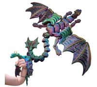 Zunetsutock Marionetas de dragón para adultos, Marioneta Dragón con Dedo Dragón Pulsera - Marionetas de animales para impresión 3D, títeres de mano, lindos, juguetes de historia