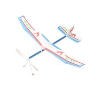 Zunetsutock Motor de goma para planeador, montaje de aviones, banda de goma, para exteriores, jardín, camping, deportes, juguete para niños, niñas, adultos, modelo aerodinámico de vuelo