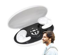 ZunetsUtock Orejas de sueño invisibles: auriculares invisibles en la oreja D | Auriculares inalámbricos para dormir | 5.3 Rápido y fácil de usar IPX5 Cancelación de ruido impermeable Sleep Ear Buds