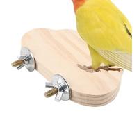Zunetsutock Pájaro Percha de asiento, juguete estable para roedores y juguetes - jaula interior soporte percha - para cacatúas Conure Ara canario inseparable pinzón
