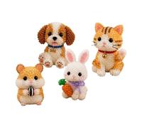 Zunetsutock Perlen Tier DIY Set Mini 3D Bastel Kit Handgemacht Kreativ Spielzeug Schmuck Figuren Set | Kinder Jugendliche Erwachsene Anfänger Kreative Hobby Schule Zuhause Klassenzimmer Basteln Kunst