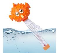 Zunetsutock Temperatura de la piscina - Medidor de animales de temperatura del agua | Herramienta de medición de la temperatura del agua de la piscina flotante para la bañera de acuario de estanques