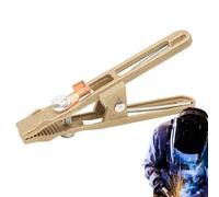 Zunishaone Abrazadera de suelo para soldador, abrazadera de suelo soldado,Clip de cobre manual de forma A | 260/300/500 AMP Soldadura Ground Clamp Copper Earth Gripper para Tig Mig Soldador Máquinas