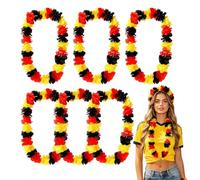 Zunishaone Artificial Flower Leis 6 Pack for Beach Party and Themed Events