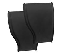 Zunishaone Banda de encaje de fútbol, material de silicona, protector de tacos de dos piezas, tira de cubierta de calzado, ideal para juegos deportivos, seguridad de zapatos, Black, Refer to
