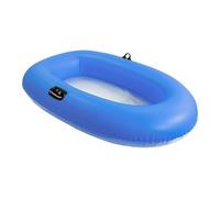 Zunishaone - Barco inflable - Balsa de río con fondo transparente - 160 x 110 cm para lago, balsa adulta infantil flotante para actividades acuáticas