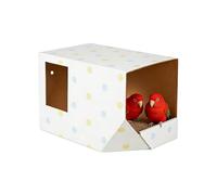 Zunishaone Bird Nest For Cage - Corrugated Chewable Paper Pet Shelter Comfort Design, Safe Rest Breeding Space | Finch Cockatiel Lovebird Conure Relax Sleep Habitat Enrichment