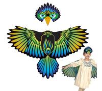 Zunishaone Bird Wings Costume - 120x77cm Polyester Lightweight Durable Cape Outfit, Fantasy Apparel Set | Imaginative Performance Clothing Enhancing Festivals Carnivals Celebrations Themed Events