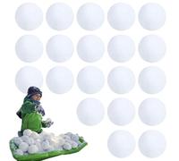 Zunishaone Bolas de Nieve Falsas - 20 Piezas PP, Bolas de Nieve Realistas, Juguetes de Invierno Fiestas, Pueblo al Aire Libre, fotografía, niños, Adultos, Juego Divertido, decoración navideña, ju