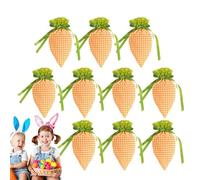 Zunishaone Bolsas de Pascua para tratar bolsas, bolsas de zanahoria de Pascua, 7,9 x 4,7 pulgadas, bolsas de Pascua para niños, actividad de la taza de huevos, 10 bolsas de caramelo, suministros de