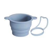 Zunishaone Cesta coladora de alimentos para fregadero, utensilios de cocina de silicona plegable para montaje en pared, cesta de drenaje para fregadero de cocina, para ensalada, bayas, mezcla