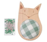 Zunishaone Cojín portaagujas para costura - Portaagujas de costura para Hobby | Organizador con 100 alfileres para bordado y colcha para principiantes con animales de dibujos animados lindos