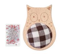 Zunishaone Cojín portaagujas | Portaagujas de costura para Hobby - Organizador con 100 alfileres para bordado y colcha para principiantes con animales de dibujos animados lindos