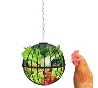 Zunishaone Comederos de pollo, altura ajustable, dispensador de comida de pollo colgante, para gallinero, granja, jaula al aire libre, pato, codorniz, cabra, caballo, , ganado