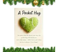 Zunishaone Corazón de bolsillo, recuerdo de aliento con temática de golf, piedra en forma de corazón, para mujeres, niños, , abuelos, Acción de Gracias, Navidad, cumpleaños, iglesia
