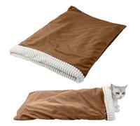 Zunishaone de para Gatos - Terciopelo de Felpa de 65x45x3 cm, para acurrucarse para Mascotas | Perfectamente Ideal para calentarse, Descansar, esconderse, Viajar a casa.