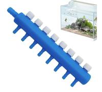 Zunishaone Distribuidor de Aire para pecera: válvula divisora de ABS de 16,5 x 5,08 x 3,05 cm, Palanca de Control de Flujo Bomba de Aire de Acuario, Suministro de oxígeno, distribución de orifi