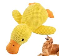 Zunishaone Duck Dog Toy - Squeaky Interactive Soft Plush Comfort Chew Companion, Teething Training Accessory for Travel Beach Pool Park Yard Garden Indoor Outdoor Play