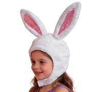 Zunishaone Easter Bunny Ears - 30x55x55cm Plush Adjustable Funny Headwear, Soft Costume Accessory | Playful Celebration Prop Supporting Birthdays Holidays Carnivals Stage Performances Festivals