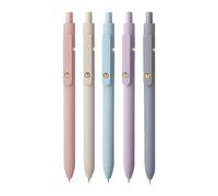 Zunishaone Gel Pens Set - 5 Piece Black Smooth Quick Dry Fine Point Ink, Writing Tool Ideal For Journaling Note Taking School Office | Women Men Students Professionals Daily Use Reliable Stationery
