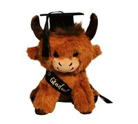 Zunishaone Graduation Plush 25cm Soft Cattle Doll Party Fun