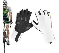 Zunishaone - Guantes de ciclismo sin dedos y absorción de golpes y antideslizantes, confort transpirable, ideal para bicicleta de carretera, bicicleta de montaña, fitness y entrenamiento deportivo