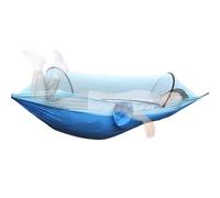 Zunishaone Hamaca para Acampar: Nailon 210T de 260 x 140 cm, Hamaca portátil, Refugio de Red Senderismo al Aire Libre, Picnic, Playa, relajación Familiar.