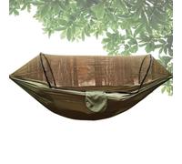 Zunishaone Hamaca para Acampar: Nailon 210T de 260 x 140 cm, Hamaca portátil, Refugio de Red Senderismo al Aire Libre, Picnic, Playa, relajación Familiar.