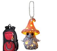 Zunishaone Hongo para visión de marcha atrás, seta de marcha atrás, bonito espejo de seta acrílica, espejo retrovisor colgante - tema de Halloween 2D, accesorios de decoración de interiores para