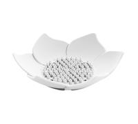 Zunishaone Jabonera de flores - 12,5 x 12,5 x 3,5 cm de silicona, bandeja de soporte antideslizante, diseño de drenaje, perfecta para baño, cocina, ducha, protección de almacenamiento, seguridad